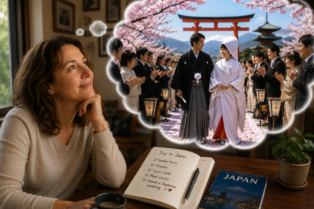 Dreaming of Japan, and wondering what it would be like to attend a wedding
